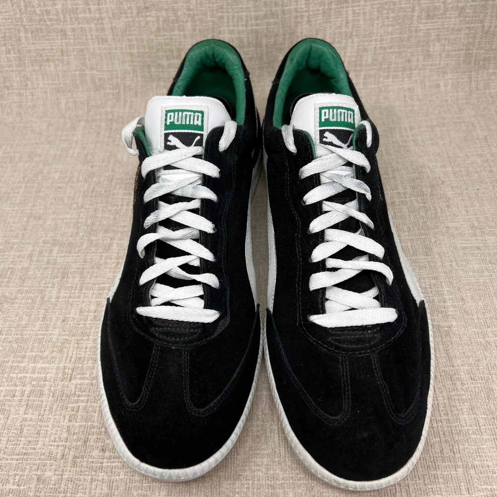 Puma Super Liga OG Suede Sneakers Men 13 Black White Retro Classic Soccer - Picture 3 of 12